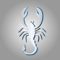 icon symbol of the zodiac sign Scorpio  
