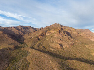 Superstition Mountains By Drone