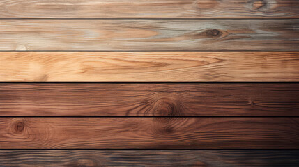 Multi shades of brown wood table, wall or floor background, wooden texture. Copy space.