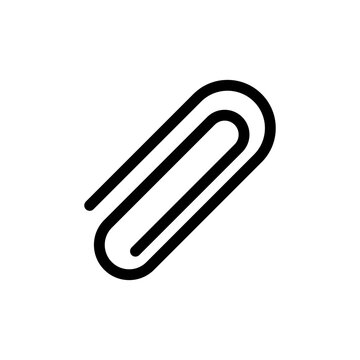 paper clip icon design vector template