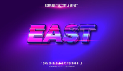 editable text style effect shiny theme bright color. vector illustration template	