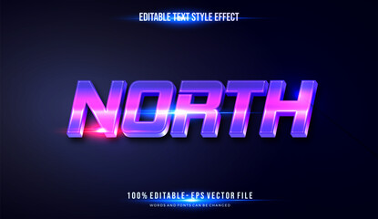 Obraz premium editable text style effect shiny theme bright color. vector illustration template 