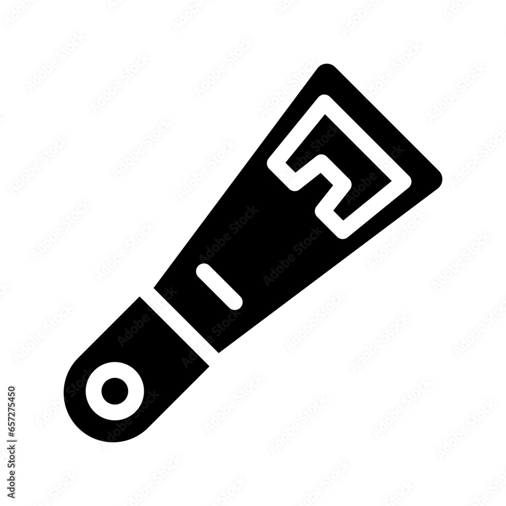 Sticker solid bottle opener icon