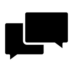 Naklejka premium Solid Real Estate Chat icon