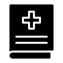 Fototapeta premium Solid Book icon