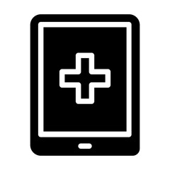 Obraz premium Solid Real estate Mobile icon