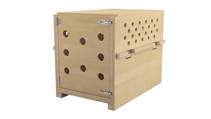 Wooden shipping crate
