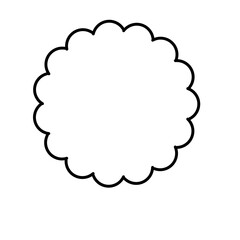 Starburst Outline Shape 