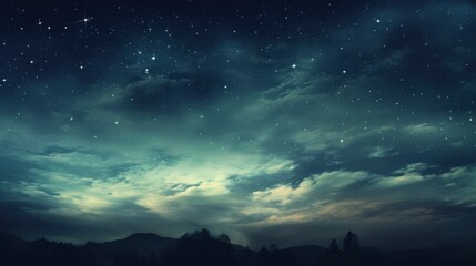 Naklejka premium starry night sky. Generative AI 