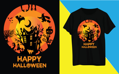 Happy Halloween t shirt design
