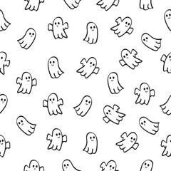 seamless ghost  pattern ghost background wallpaper design