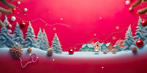 Fototapeta na wymiar Merry Christmas and happy New Year background