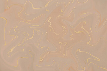 Abstract beige liquid acrylic pattern texture