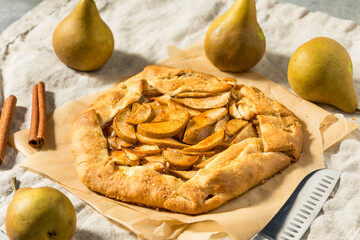 Homemade Warm Cinnamon Pear Galette