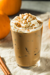 Cold Refreshing Iced Pumpkin Spice Latte