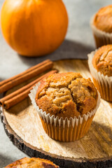 Homemade Sweet Pumpkin Bread Muffins