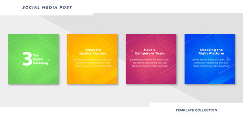 Naklejka premium Tips for social media background design 