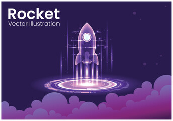 A rocket vector illustration typically refers to a graphic representation of a rocket created using vector graphics software. Vector illustrations are created using mathematical equations. 