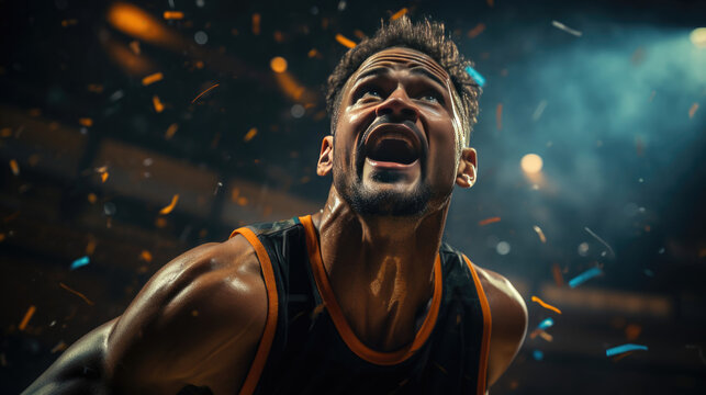 Male basketball player.