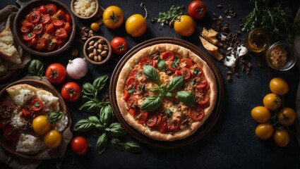 Italian food background