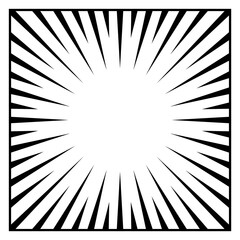 Obraz premium A speed lines borders inspired by manga illustration effects. 