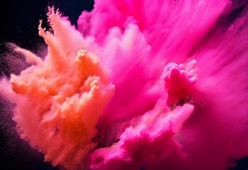 an explosion of colourful smoke as an illustration