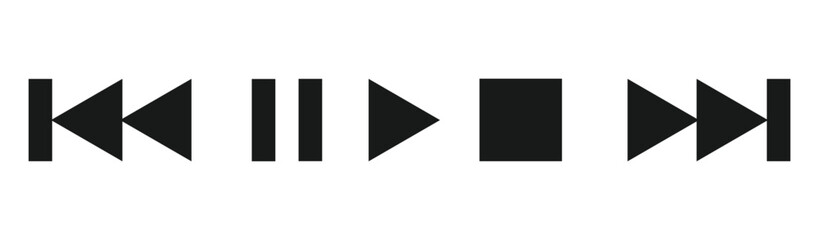 Obraz premium video player icons