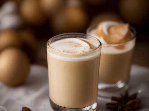 Eggnog, milch christmas beverage