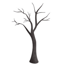 Cartoon drawing of a Halloween tree 
