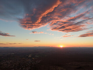 Superstition Mountains By Drone