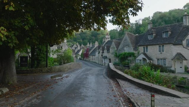 Autumnal Castle Combe in the Cotswolds, UK