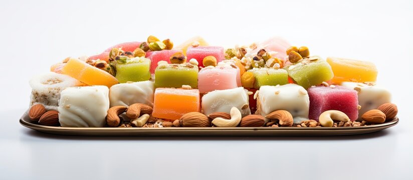 Prepare Indian desserts for Diwali Holi Dussehra and weddings With copyspace for text
