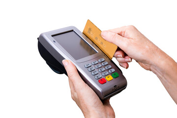 payment with credit card isolated