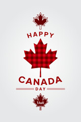 Canada flag with fireworks for National Day of Canada