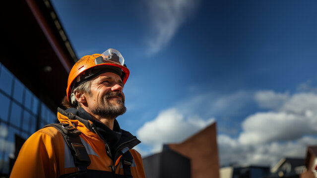 Ingeneure auf den Weg zur Arbeit lachen Querformat f&uuml;r Banner, ai generativ