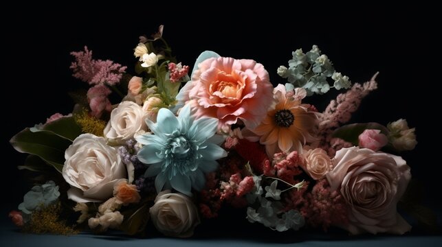 Beautiful flower arrangement style jennifer lanne wallpaper image AI generated art