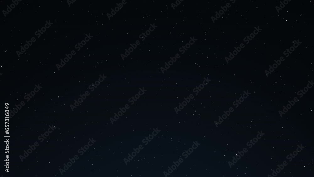 Wall mural through space, starfield. blinking stars. seamless loop abstract particles background.