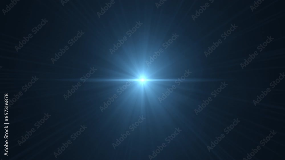 Wall mural blinking light effect, shiny flashing star. seamless loop.