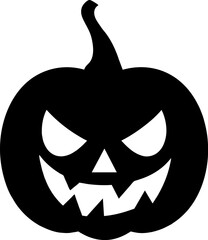 Halloween pumpkin background. Halloween pumpkin isolated on white background. Pumpkin silhouette. Halloween pumpkin icon. Halloween Design elements for logo, badges, banners, labels, posters. vector.