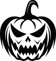 pumpkin halloween silhouette. Element of halloween illustration. Premium quality graphic design icon. Signs and symbols collection icon for websites, web design, mobile app