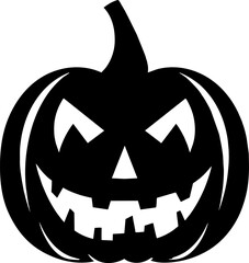 pumpkin halloween silhouette. Element of halloween illustration. Premium quality graphic design icon. Signs and symbols collection icon for websites, web design, mobile app