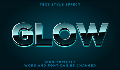 Glow text effect - obrazy, fototapety, plakaty