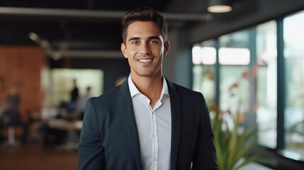 portrait of a businessman in office