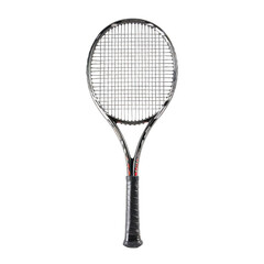Tennis racquet isolated on transparent background. Concept of game. - obrazy, fototapety, plakaty
