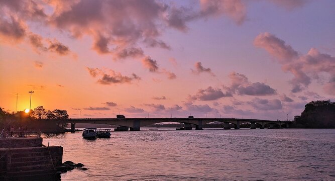 Kali river bridge view froom Kali River Garden