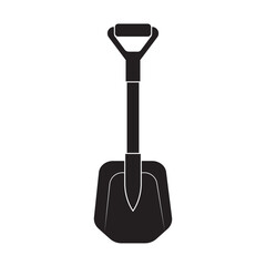 Sand shovel icon logo vector design template