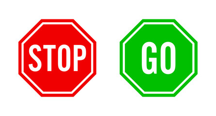Stop and go sign