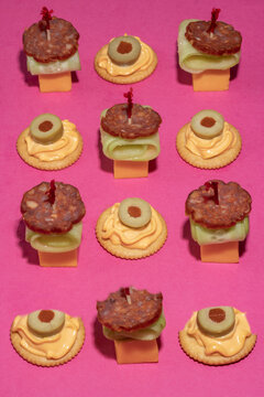 Retro Hors D&rsquo;Oeuvres on Pink