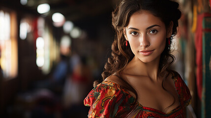 Central American Beauty: Captivating Latina Woman