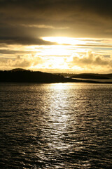 Midnight sun on Senja